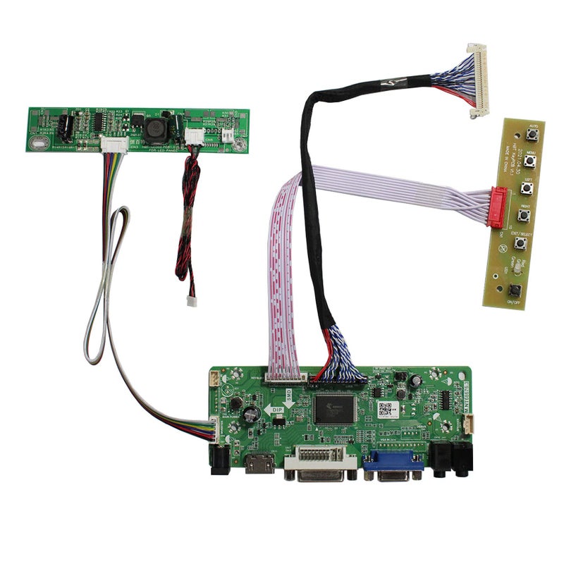 VSDISPLAY 17" 19" 1280x1024 6Pin LED Backlight 30Pin LVDS LCD VGA DVI Audio Controlller Kit, Fit to Modification LCD M170ETN01 1 M170ETN01.3 M190ETN01.0 G190ETN01.0 - Image 1